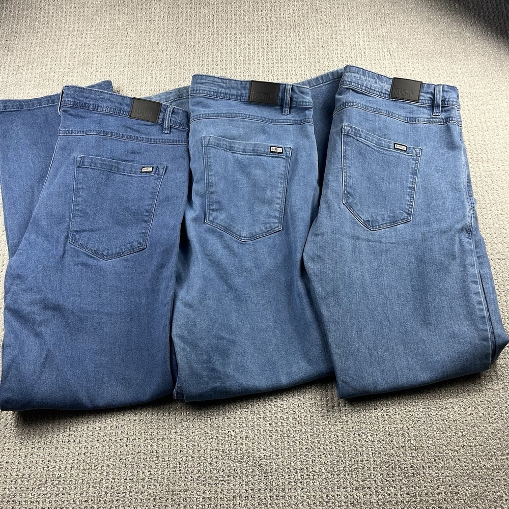 BARBELL Apparel Denim Jeans Boot Cut Relaxed Athletic Fit Men’s 38x34 Lot Of (3)